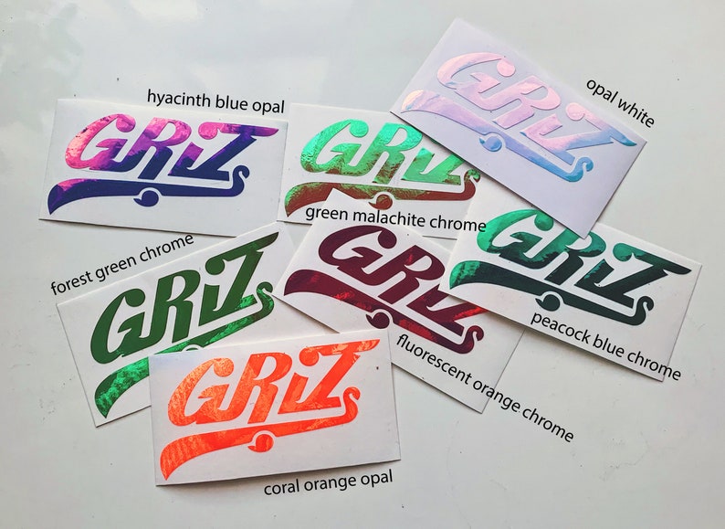 GRiZ - Holographic Car Decal Vinyl EDM Laptop Mac Phone iPhone Bumper Sticker Slap Window image 3