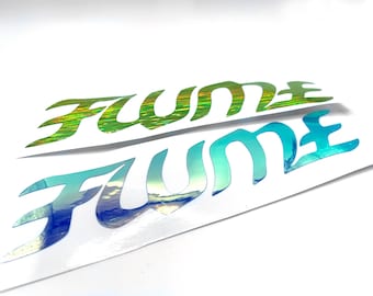 Nouveau logo flume sticker holographique voiture vinyle EDM ordinateur portable Mac téléphone iPhone autocollant fenêtre