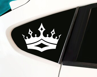 Crown Collection 1, Royalty King Queen Princess Prince Crown- Car Decal, laptop decal, window decal