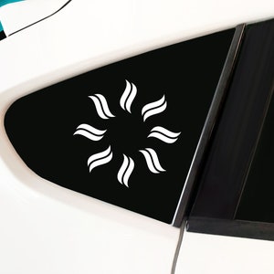 Sun Design - Car Decal, laptop decal, window decal- AF-D1207