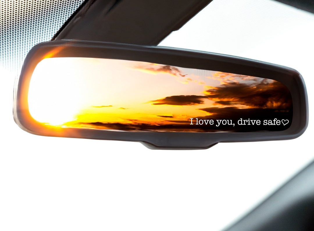"I Love You Drive Safe" Aufkleber Auto – 2-teilig Für Rückspiegel, Lustige Auto-Deko