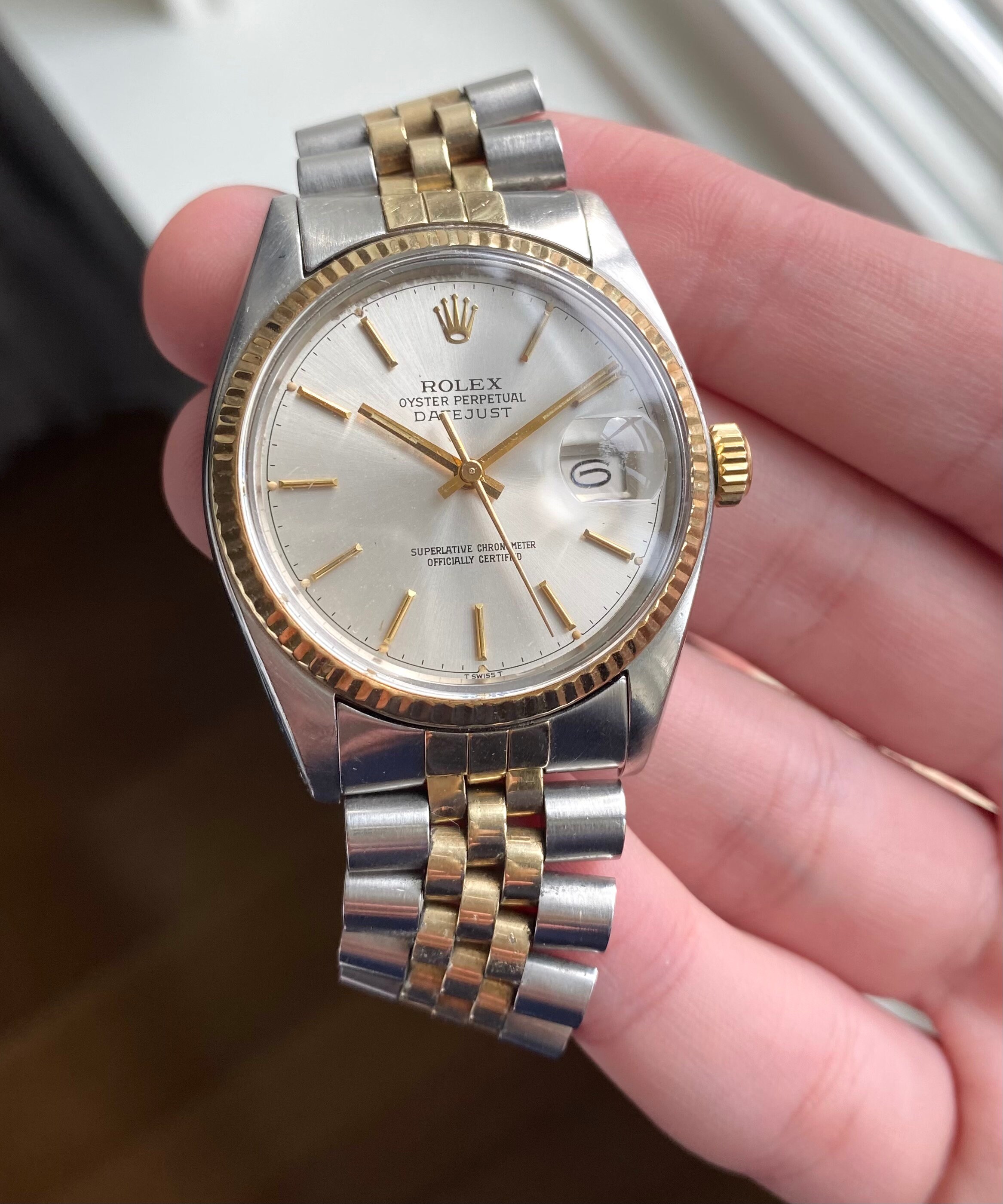 Vintage Rolex Datejust 16013 Quadrante bicolore oro giallo | Etsy Italia