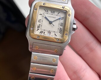 Vintage Cartier Santos 80s Two Tone 