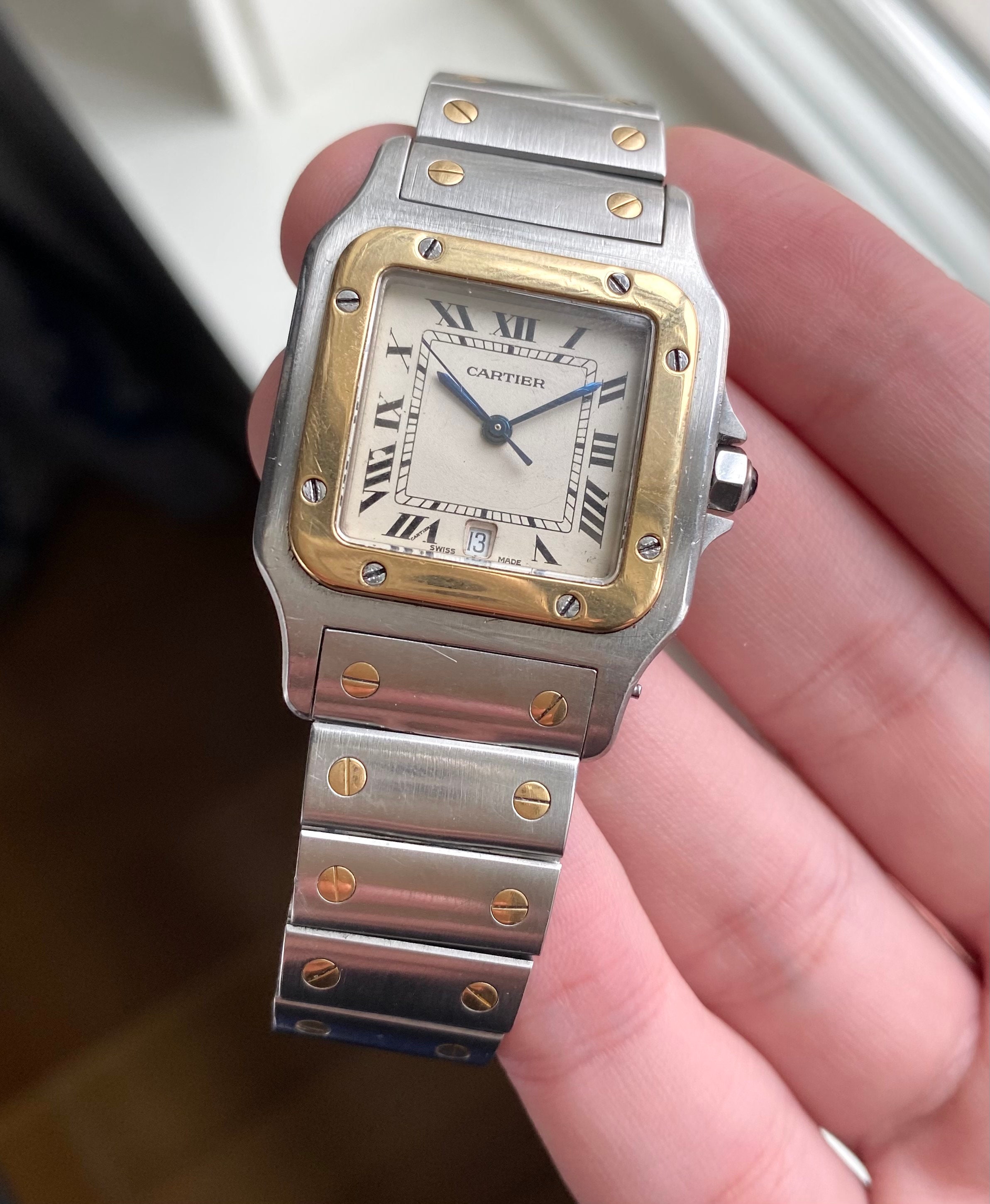 Vintage Cartier Santos 80s Two Tone 