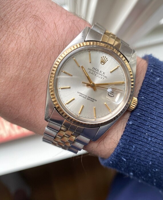 Vintage Rolex Datejust 16013 Two Tone 