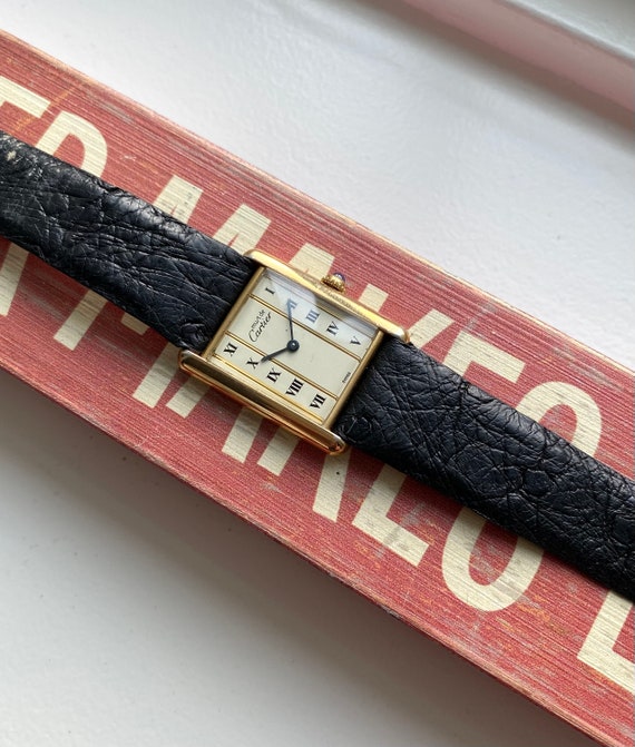 Vintage Cartier Tank 70s Quartz Cream 