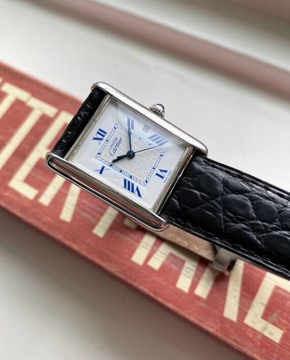 Cartier Tank Ref 2414 White Roman Numerals Quickset Date 18K | Etsy  Australia