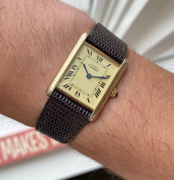 Vintage Cartier Tank Lemon Roman 