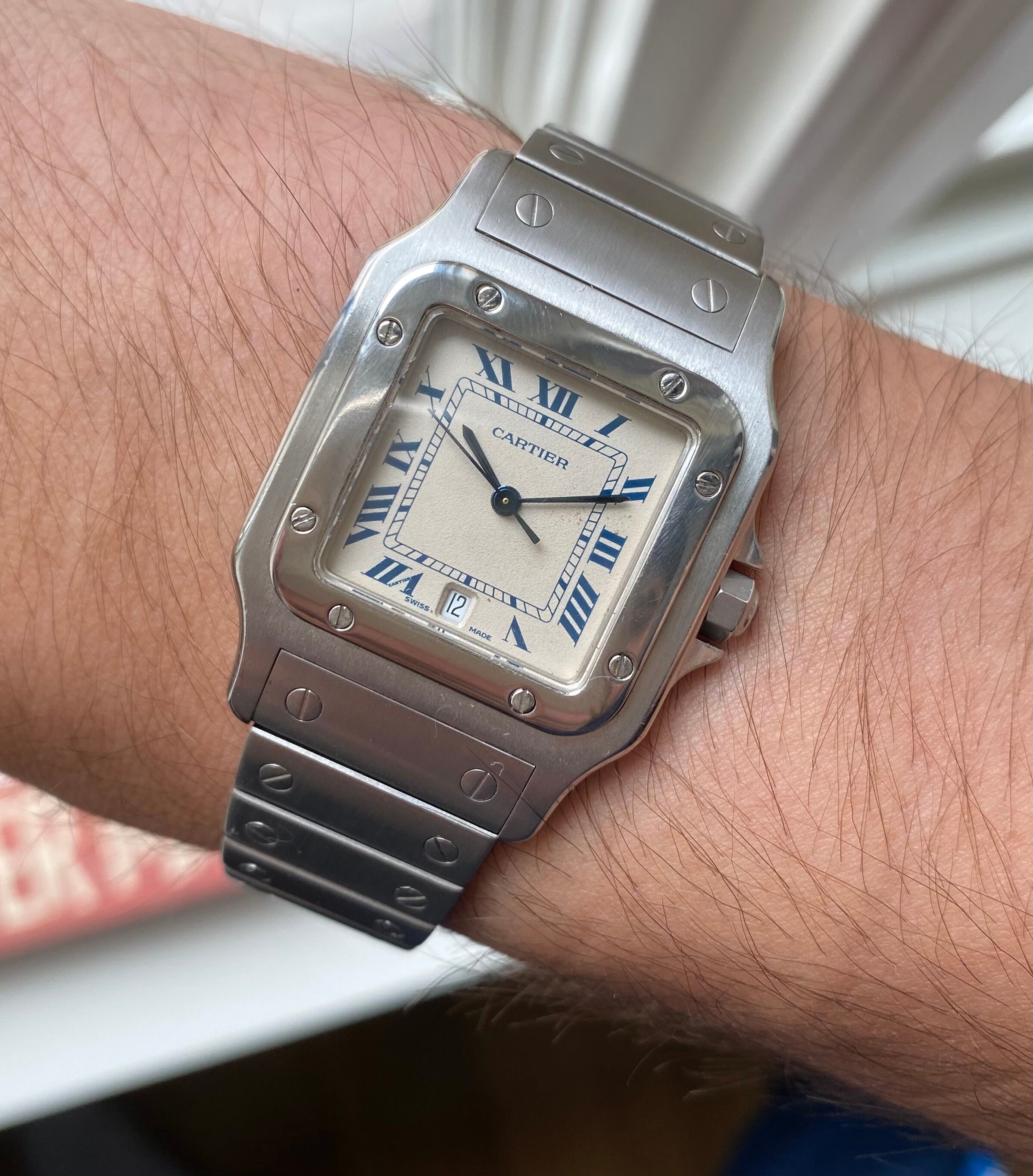 Vintage Cartier Santos Galbee Quartz 