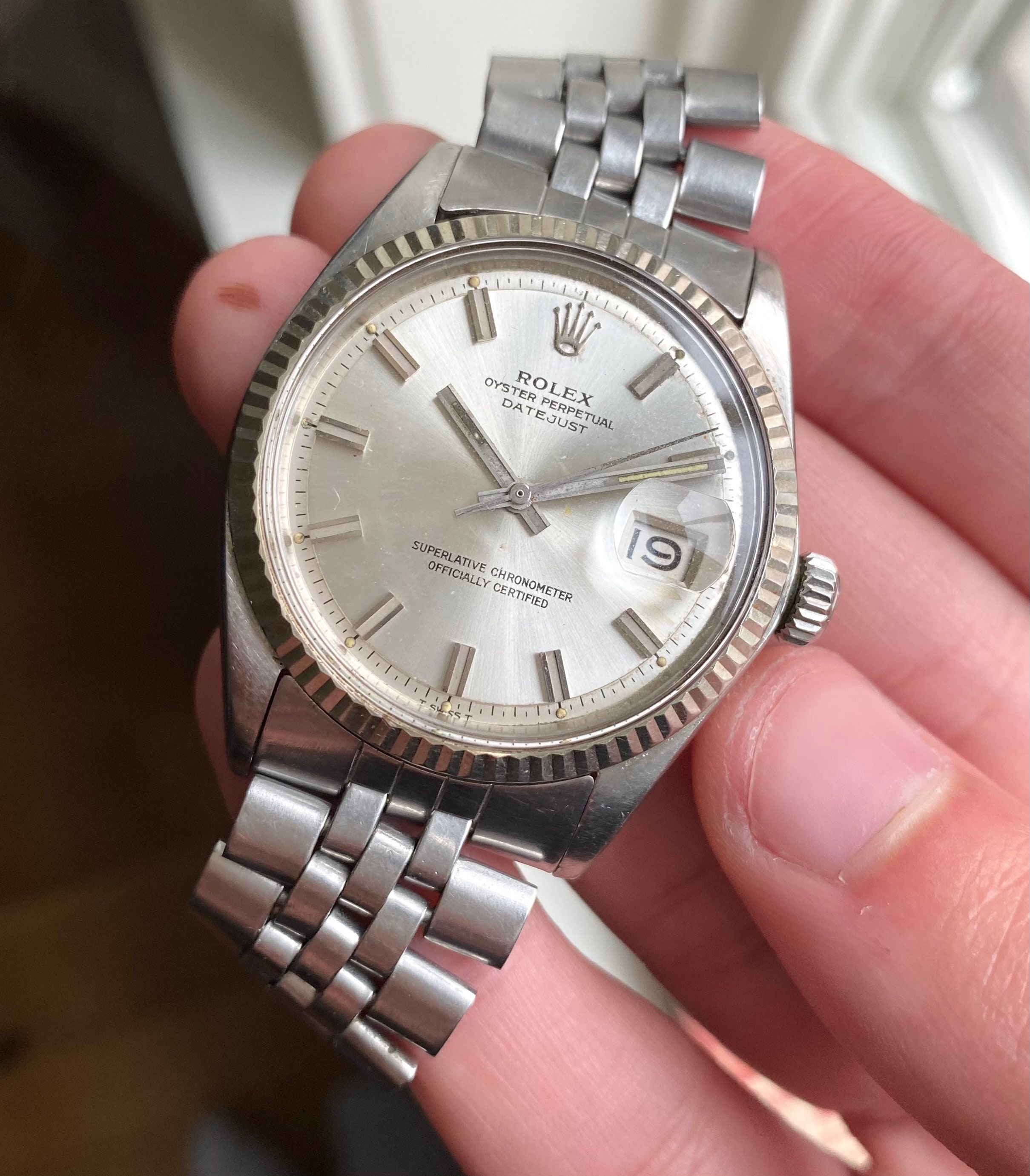 Vintage Rolex Datejust Automatic 36mm Silver | Etsy