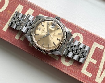 Vintage Rolex Datejust 1601 60s Automatic Silver Patina Dial - Etsy