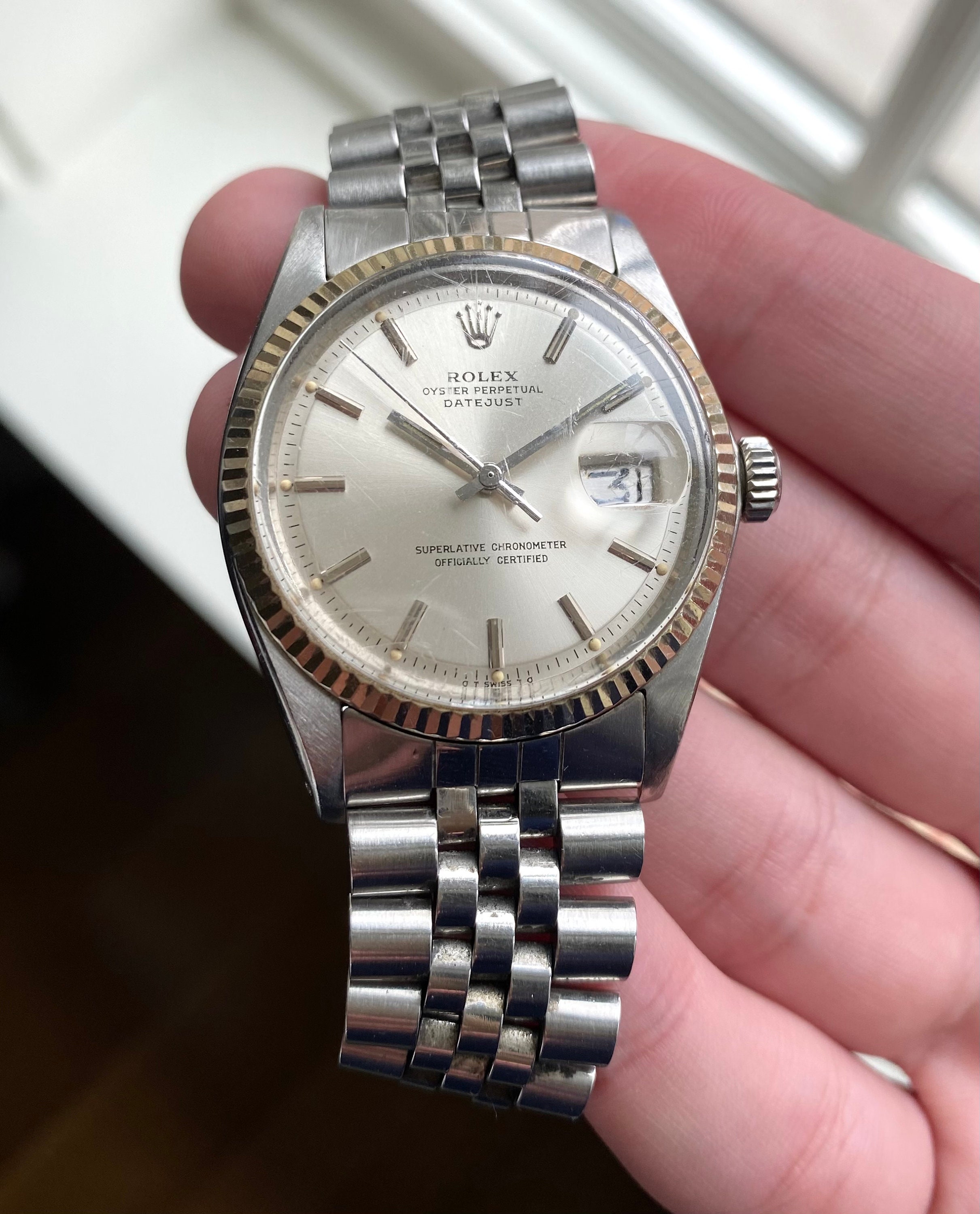 Vintage Rolex Datejust Ref 1601 70s Automatic Silver | Etsy Australia
