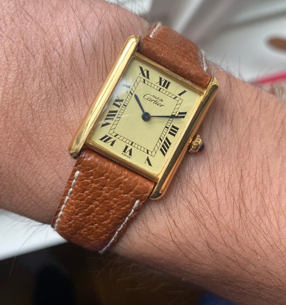 Vintage Cartier Tank Lemon Roman 