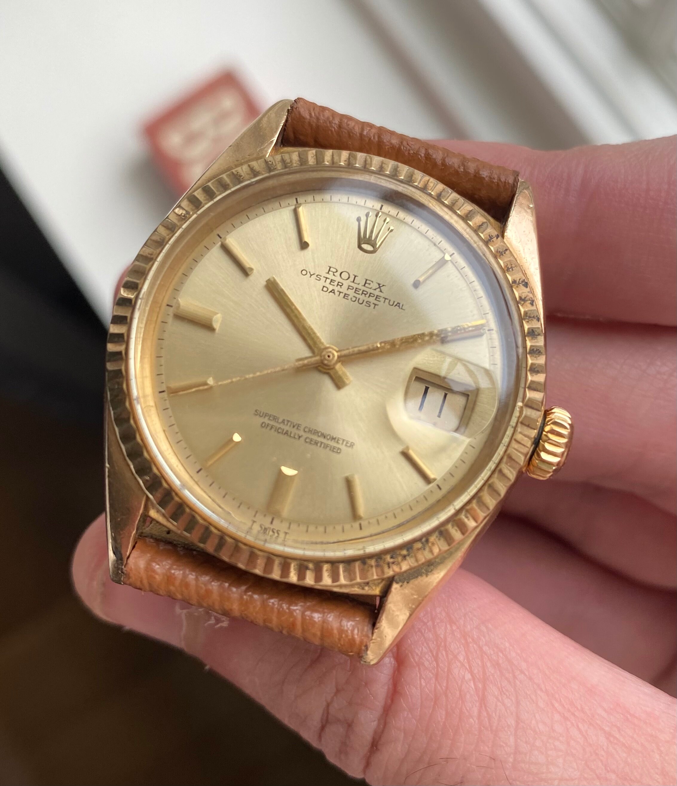 Vintage Rolex Datejust 36mm 18K Yellow 