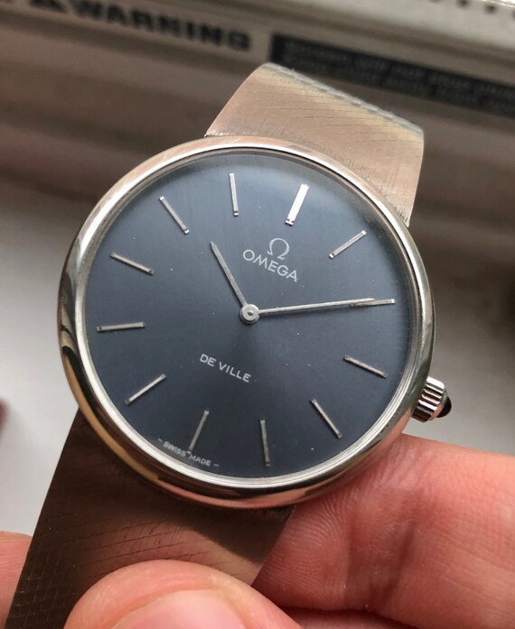 Vintage Omega De Ville Blue Dial Manual 