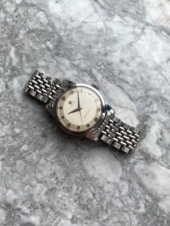 Vintage Omega Seamaster 1950s Automatic White Dial 34… - Gem