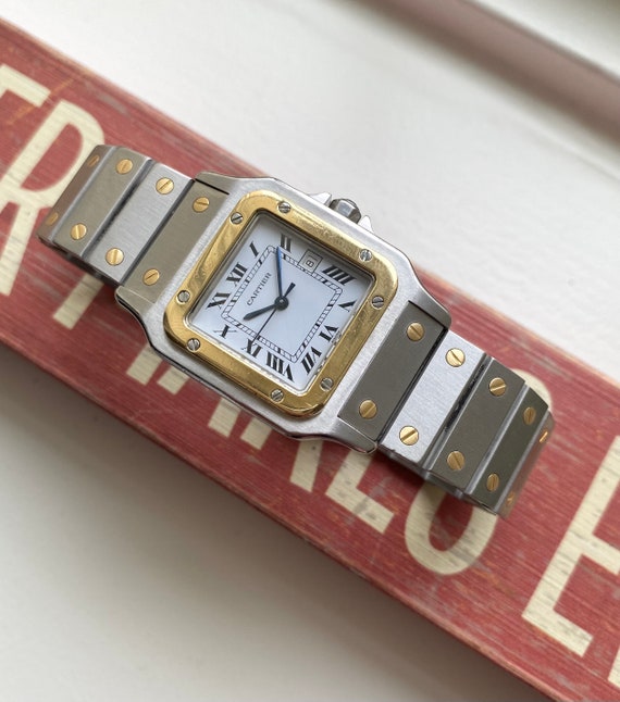 Cartier Santos 80s Automatic Two Tone 