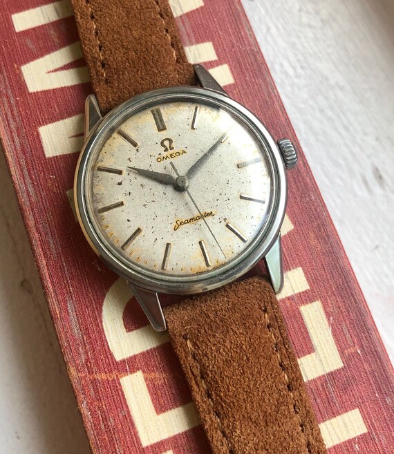 Vintage Omega Seamaster Manual Wind Alpha Handen Patina Dial | Etsy  Nederland