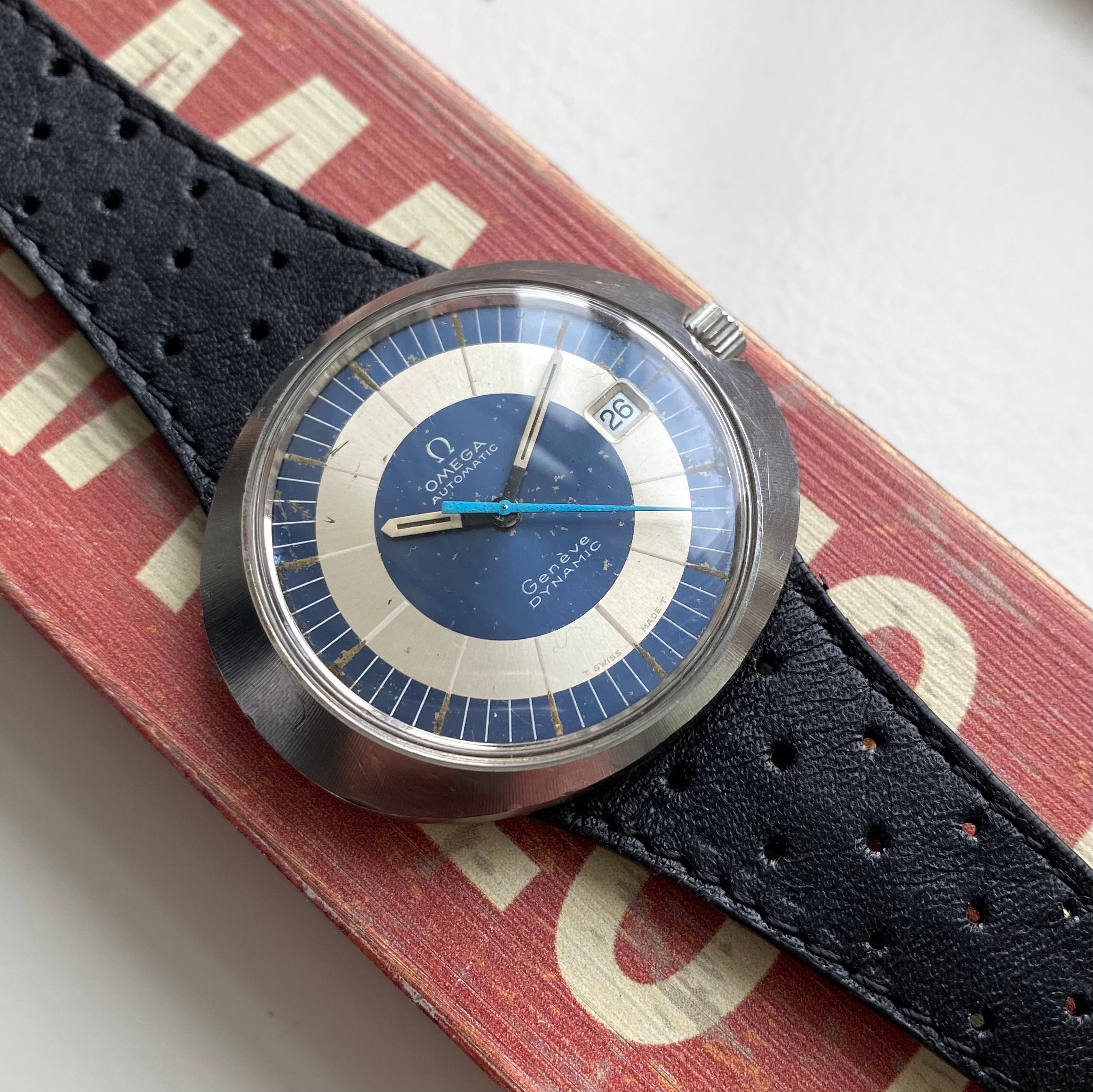 Vintage Omega Dynamic Automatic Blue 
