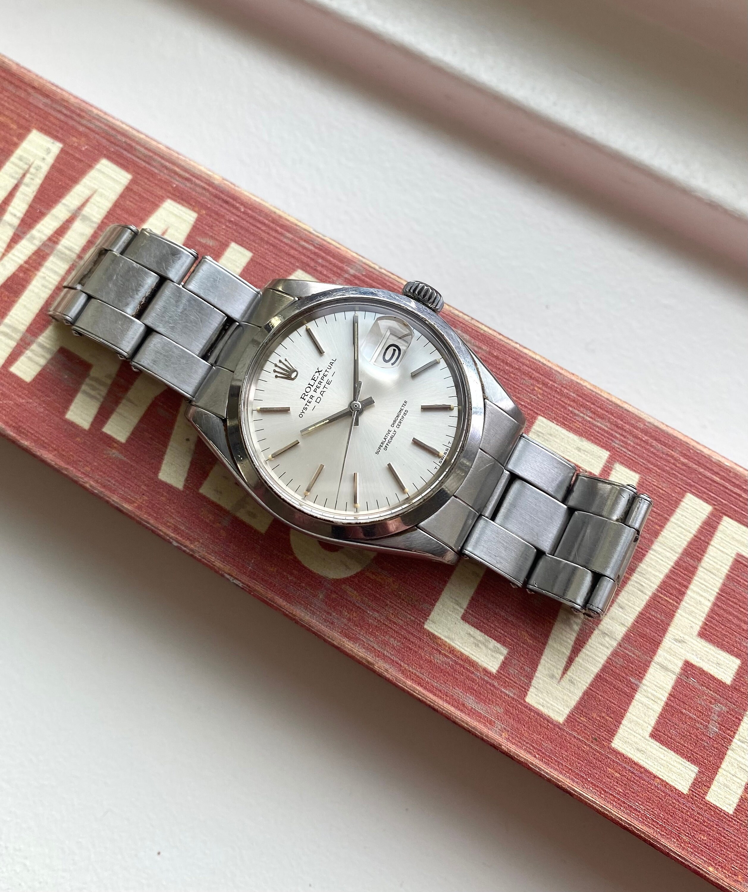 Vintage Rolex Oyster Perpetual 70s Ref 1500 Silver - Etsy Finland