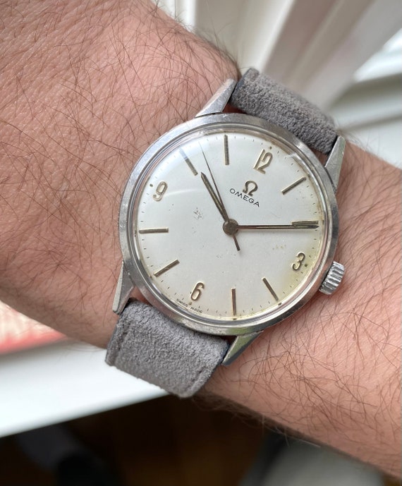 Vintage Omega 60s Manual Wind Egg White 