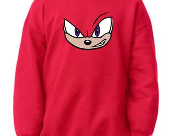 Sudadera con capucha para niños Knuckes - Sudadera con capucha para niños Sonic (talla 2T-X-Large) - Cultivate Threads - Cultivate Flint