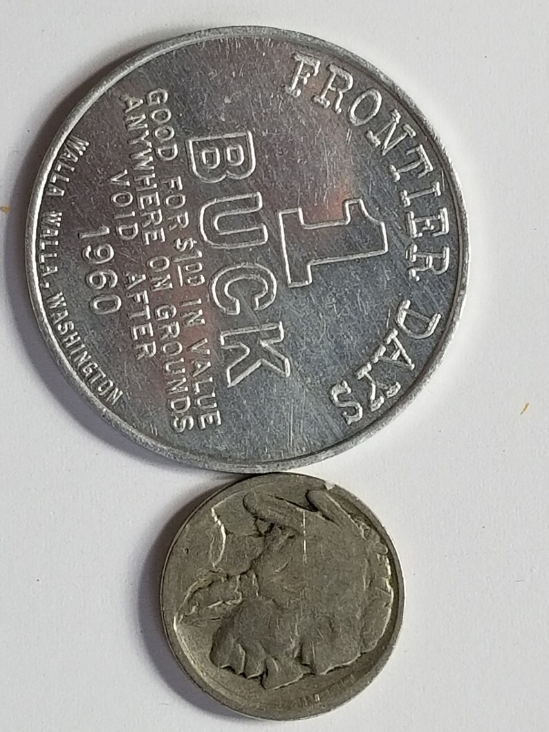 Dollar Token USA plus USA vieux Buffalo Coin 5 cents W1 image 0