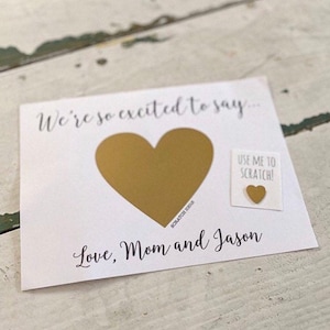 Pregnancy Announcement | Pregnancy Reveal Scratch Off Card | Baby Reveal Scratch Off | Pregnancy announcement scratch off