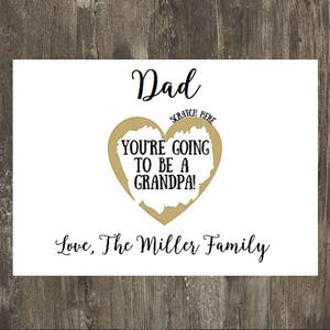 Pregnancy Announcement | Pregnancy Reveal Scratch Off Card | Baby Reveal Scratch Off | Pregnancy announcement scratch off