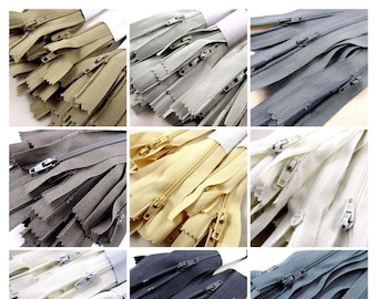 25 x Autolock No 3 Nylon Cushion Zips - 9 Colours & 6 Sizes
