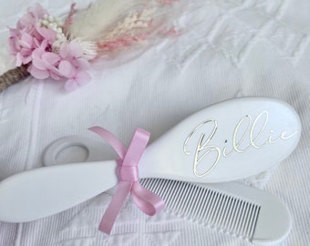 Personalised Baby brush and comb set - new baby comb set