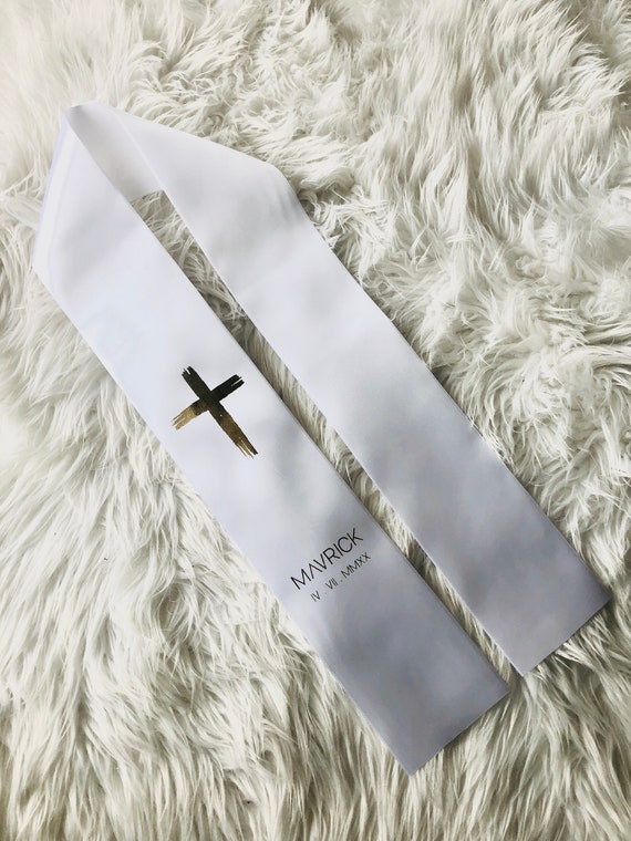 Baptism Stole Christening Stole Baptism Sash Christening
