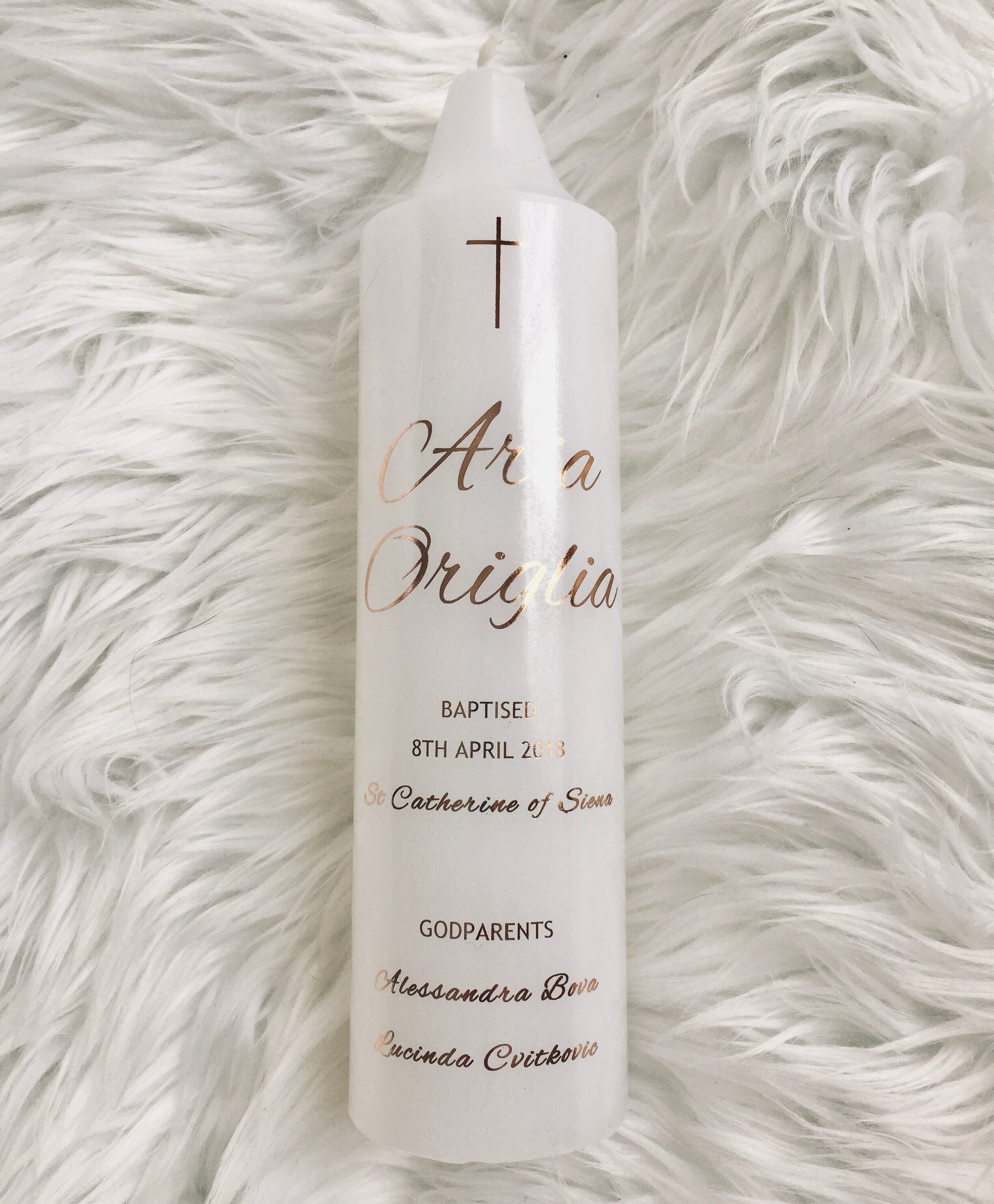 Baptism Candle / Christening Candle / Naming Day Candle NEW Etsy