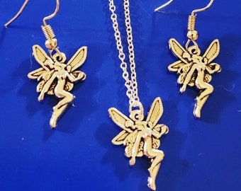 Conjunto de joyas Pixie hecho a mano, joyas de hadas, pendientes Pixie, collar Pixie, pendientes de hadas, collar de hadas, Cottagecore, joyería Fairycore