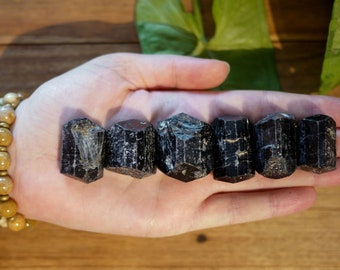 Raw Black Tourmaline, Small Black Crystal, Protection Crystal, Absorb Negativity, Natural Black Tourmaline