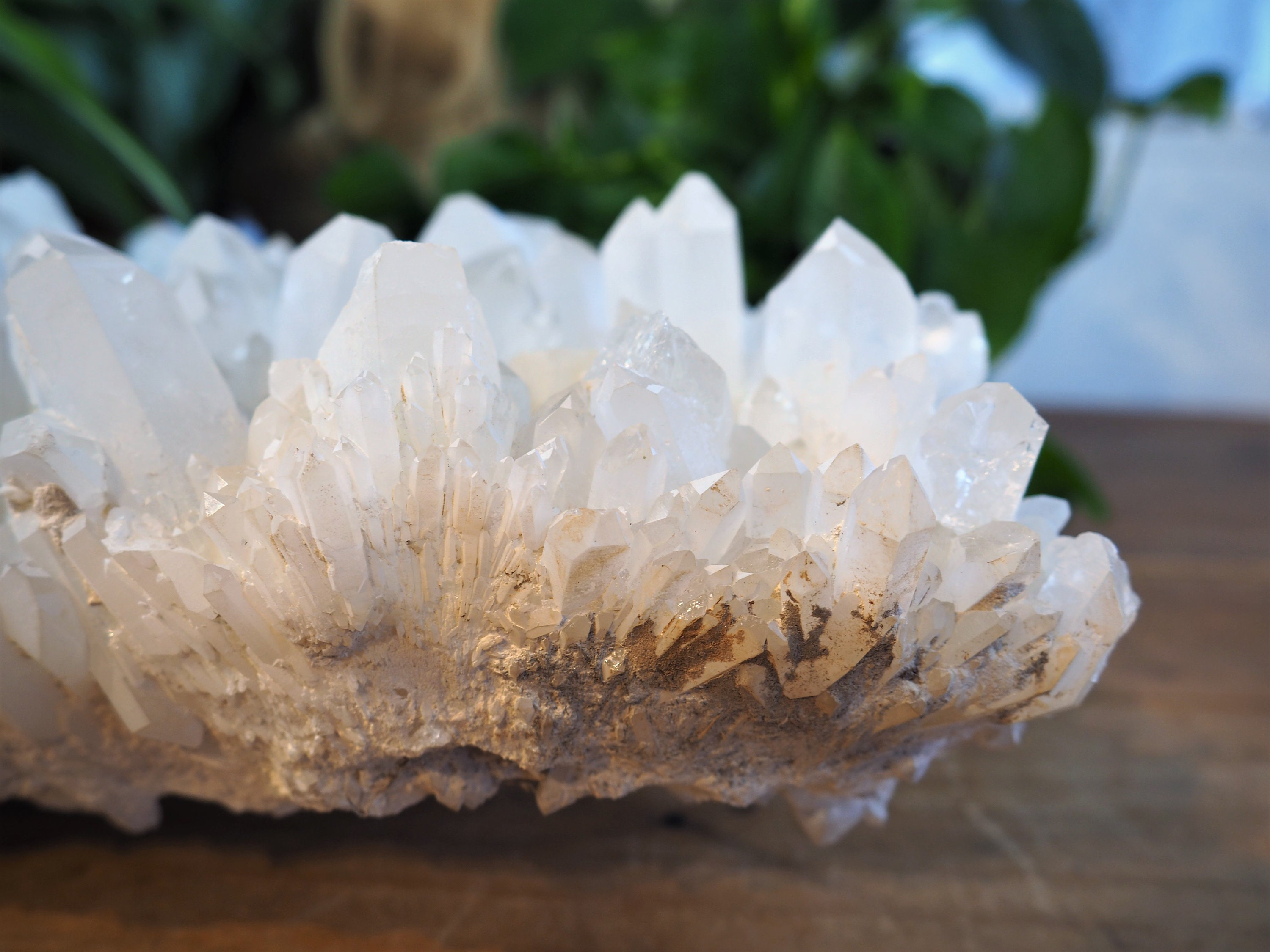 Giant Snowy Quartz Cluster Statement Piece Display Natural Etsy UK