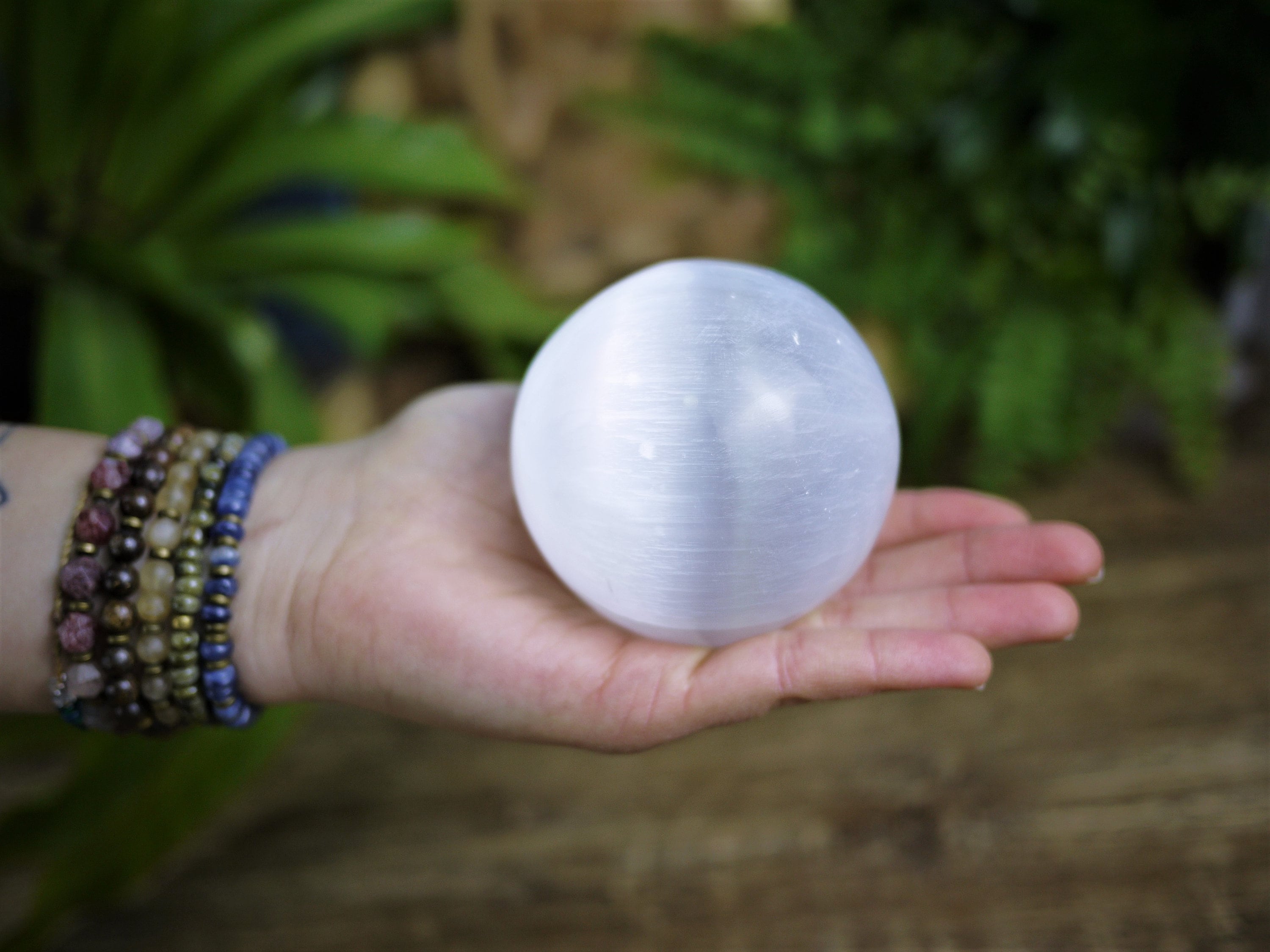 7cm Medium Selenite Spheres, Satin Spar Orb, Desert Rose Ball, Crystal Recharger, Goddess Selene Stone, Crystal for Alters & Meditation
