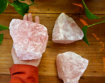 Large Raw Rose Quartz Chunk, Self Love Crystal, Natural Rose Quartz, Stone of Universal Love, +/- 1KG, rough