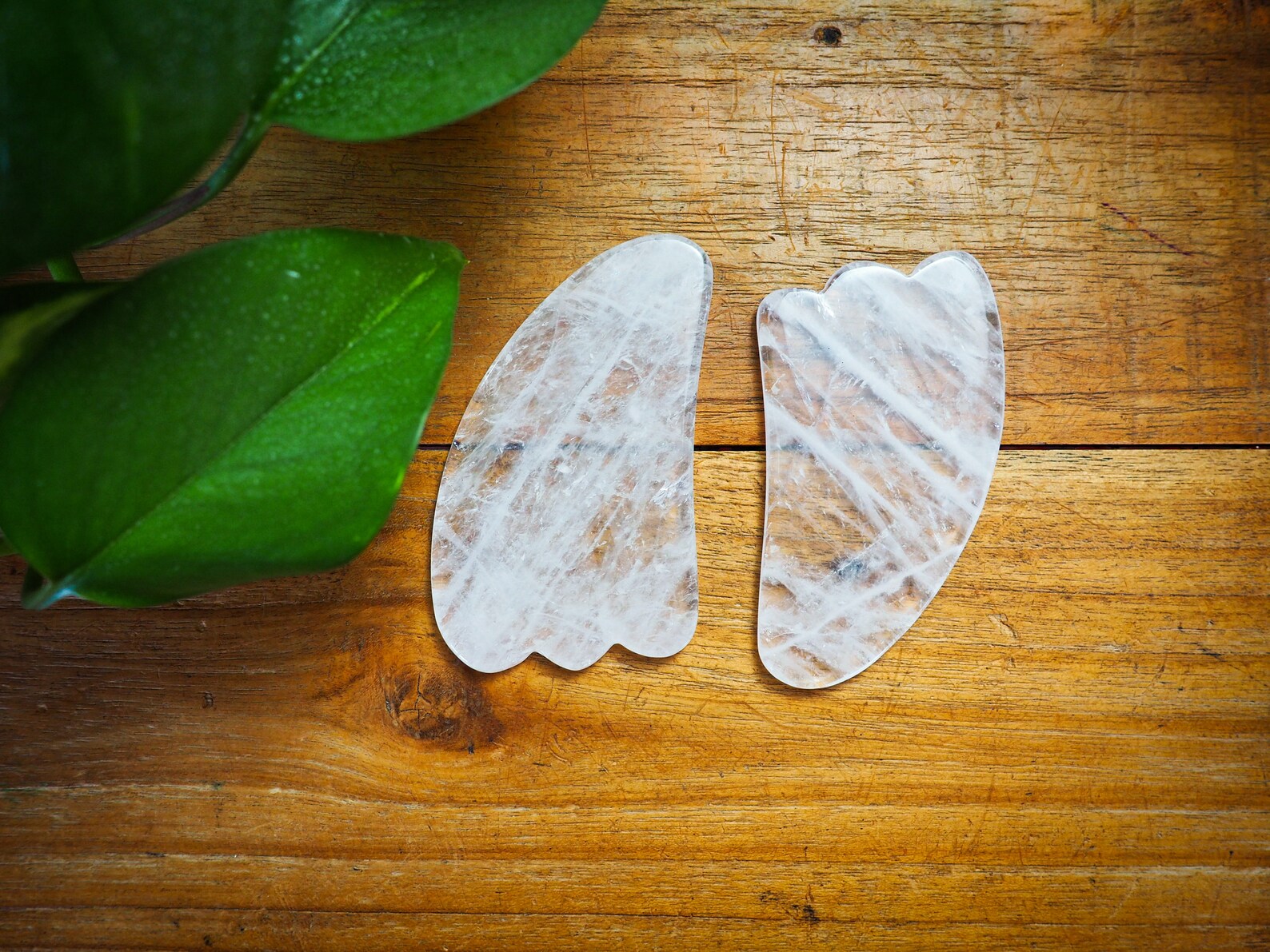 Clear Quartz Gua Sha Crystal Gua Sha Facial Massage Crystal Etsy