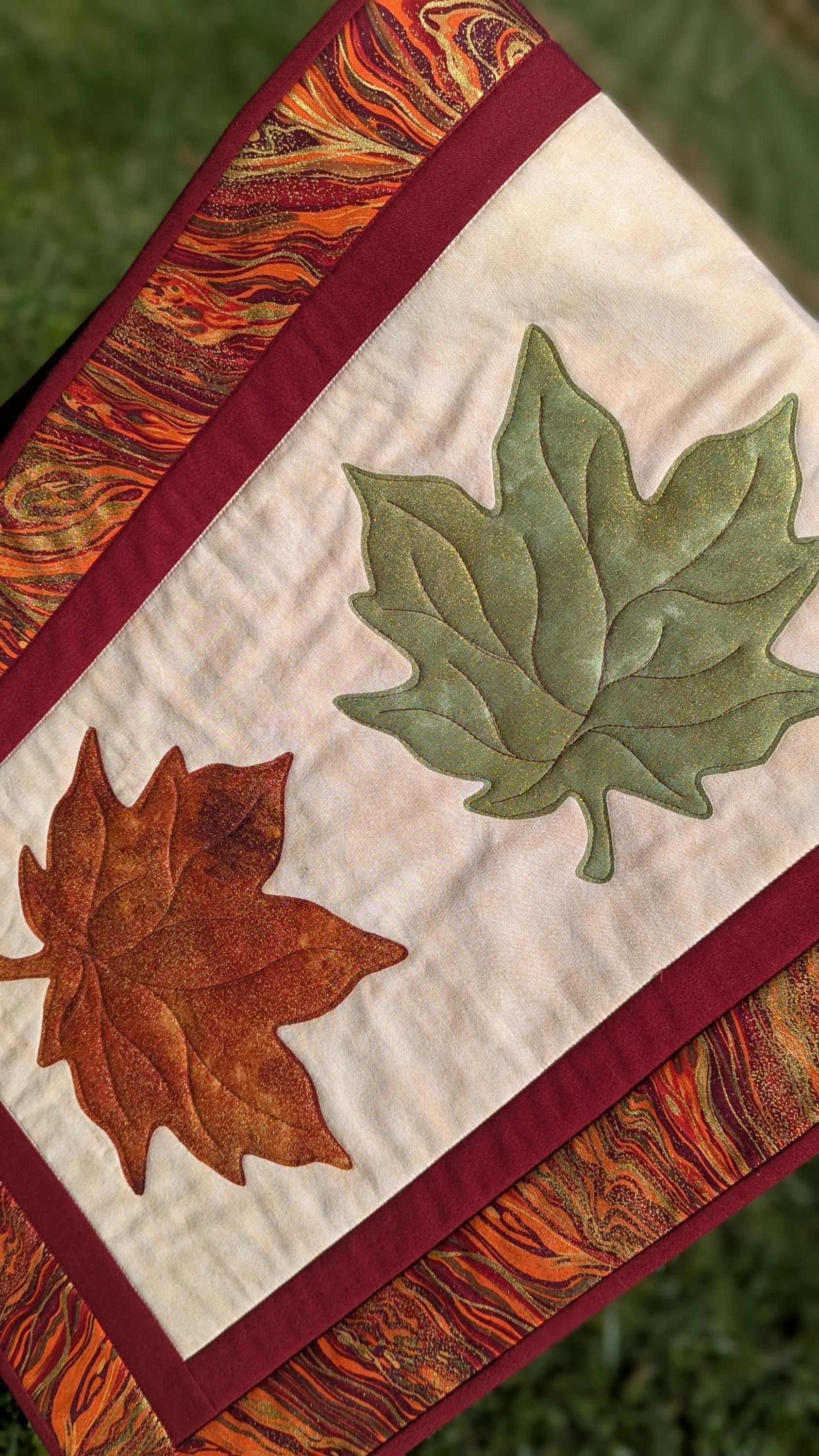 Maple Leaf Table Runner - Digital Pattern - Etsy