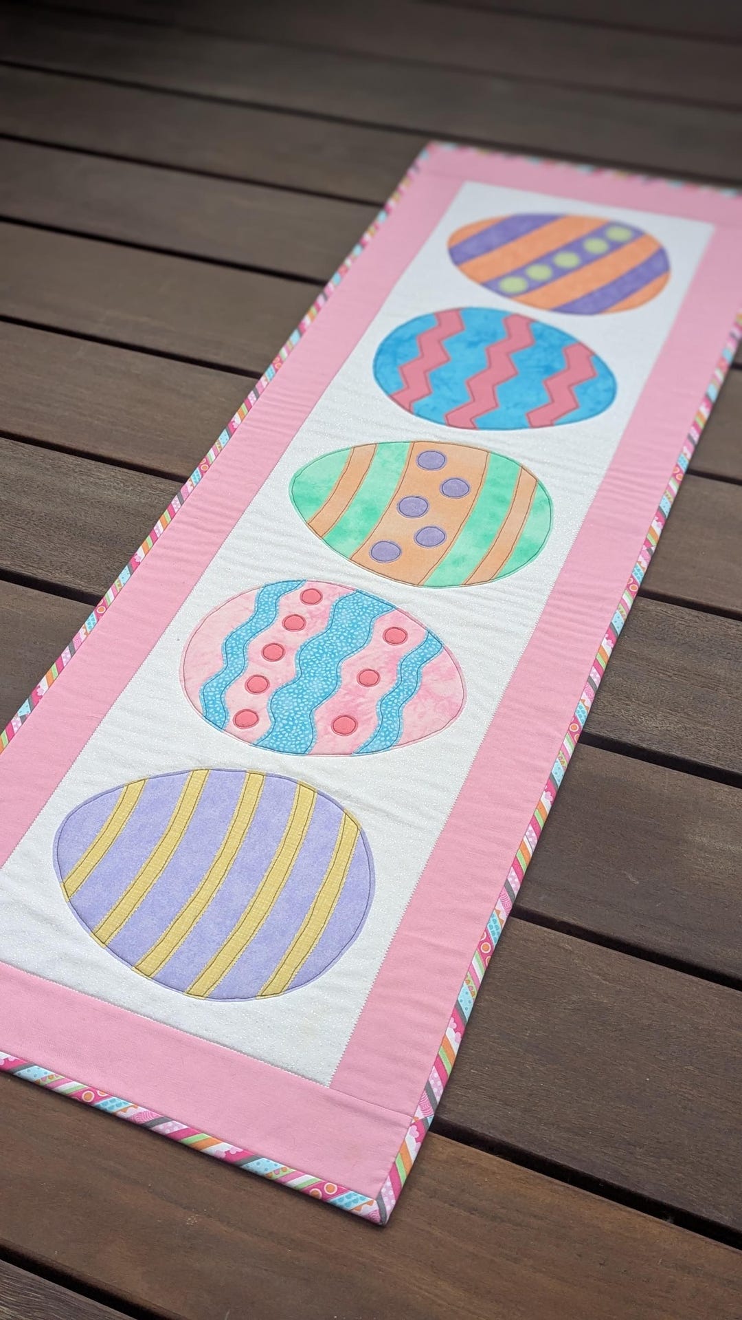Easter Egg Table Runner - Digital Pattern - Etsy