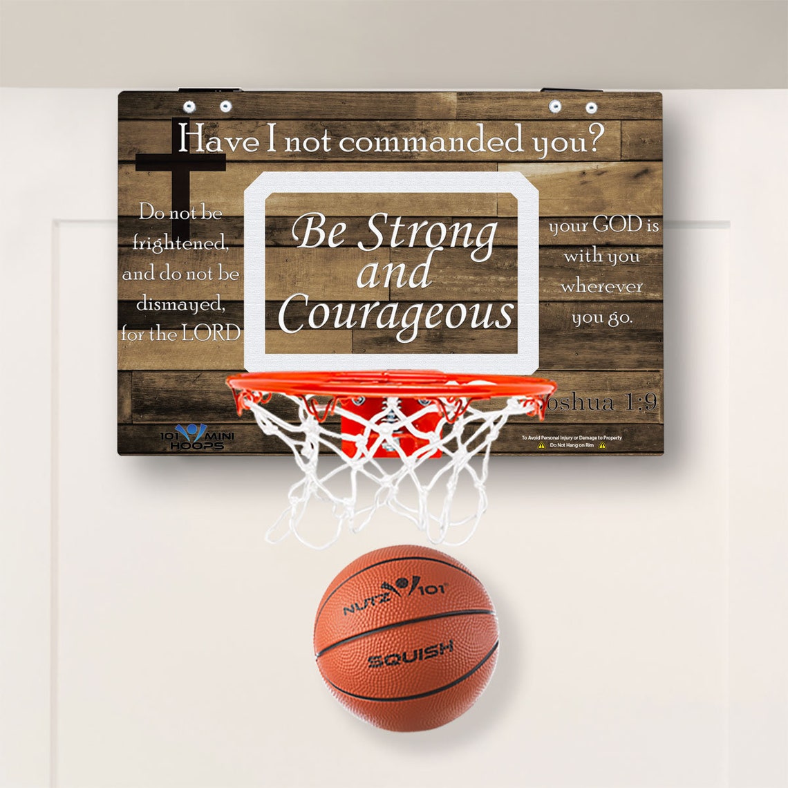 Custom Bible Verse on Wood Imaged Mini Basketball Hoop Etsy