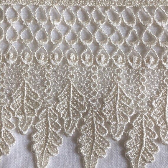 coloured lace trim