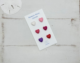 Heart Stemless Glass Charms Wine Magnetic, Unique Heart Gift, Valentine Galentine Party Favor, Girls Night, Hostess Gift Shower Favor