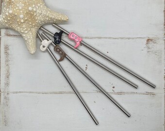 Cowboy Hat Cowboy Boot Reusable Straw Stainless Steel Metal, Unique Gift Cowboy Cowgirl, Sustainable Eco-friendly Bachelorette Party Favor