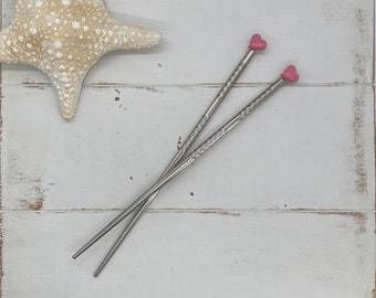 Chopsticks Heart Valentine, Unique Sustainable Eco-friendly Gift, Roses Gift for Dog Mom, Valentine Dinner, Eco-friendly Shower Party Favor