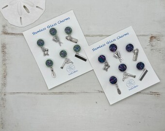 Hair Stylist Wine Charms Stemless Glass Magnetic, Unique Gift for Stylist Hair Salon Wine Lover Hostess Party Favor Scissors Hair Dryer