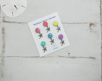 Starfish Wine Charms Stemless Glass Magnetic, Unique Gift for Wine Lover Beach Lover, Coastal Beachy Girls Trip, Custom Party Favor