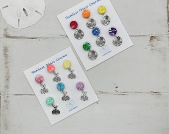 Tennis Wine Charms Stemless Glass Magnetic, Unique Gift for Tennis Player Wine Lover, Tennis Team Coach, Custom Hostess Shower Party Favor