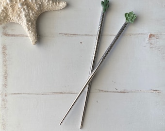Baguettes Cactus succulentes, cadeau unique pour les amateurs de cactus, cadeau d'hôtesse respectueux de l'environnement, durable, respectueux de l'environnement, sur le thème du désert de Saguaro
